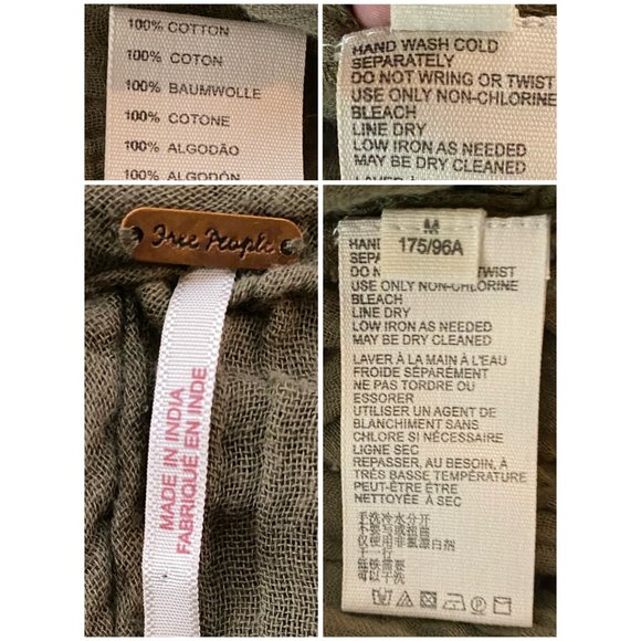 Free People, EUC, Sunday Funday Pullover, Olive Green, Puff Long Sleeve, Top, M - Picture 13 of 13